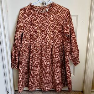 Rylee + Cru Rust Floral Mini Dress